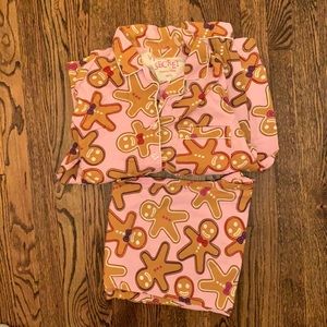 Victoria’s Secret Gingerbread Christmas Winter Flannel Pajama Set